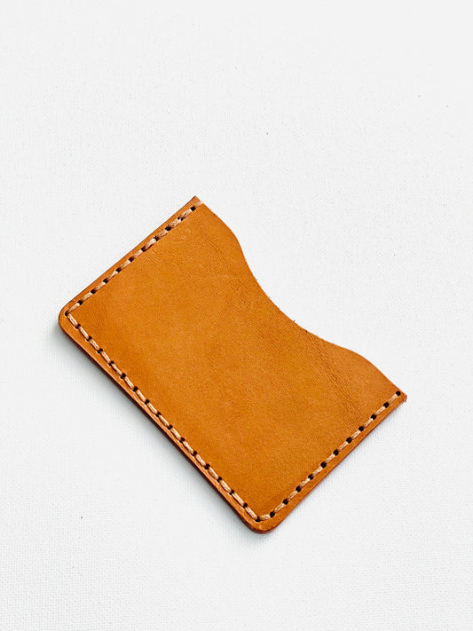 Minimalist Card Holder - Cognac