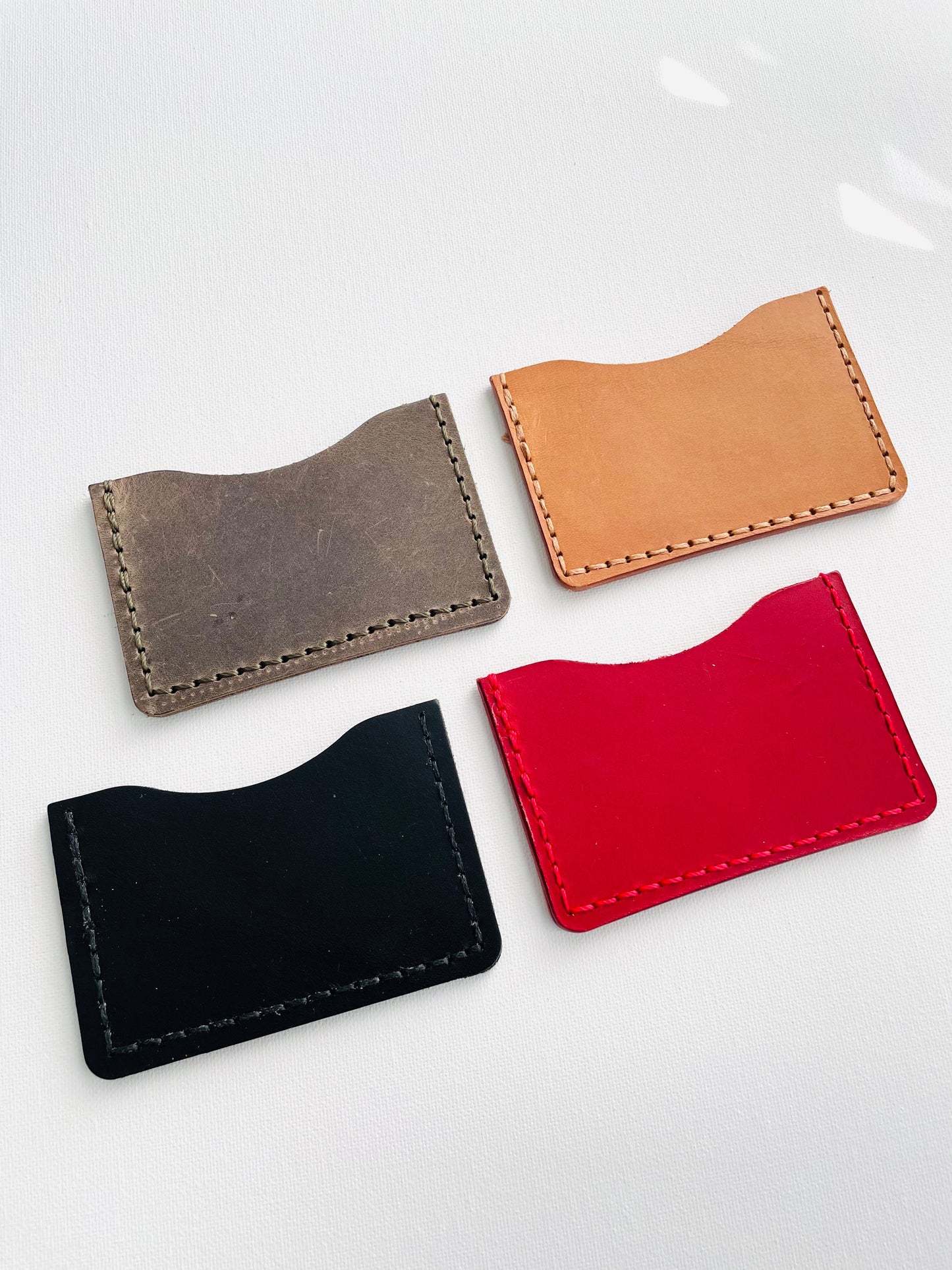 Minimalist Card Holder - Cognac